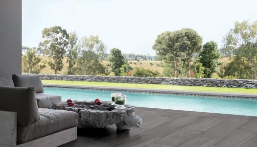 EXTERIEUR FORMAT 30 X 60 COLORIS ANTHRACITE GRIGIO NERO