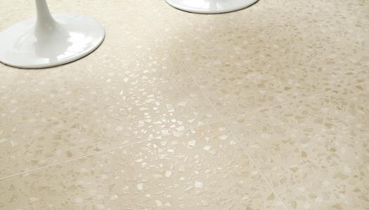 carrelage terrazzo clair